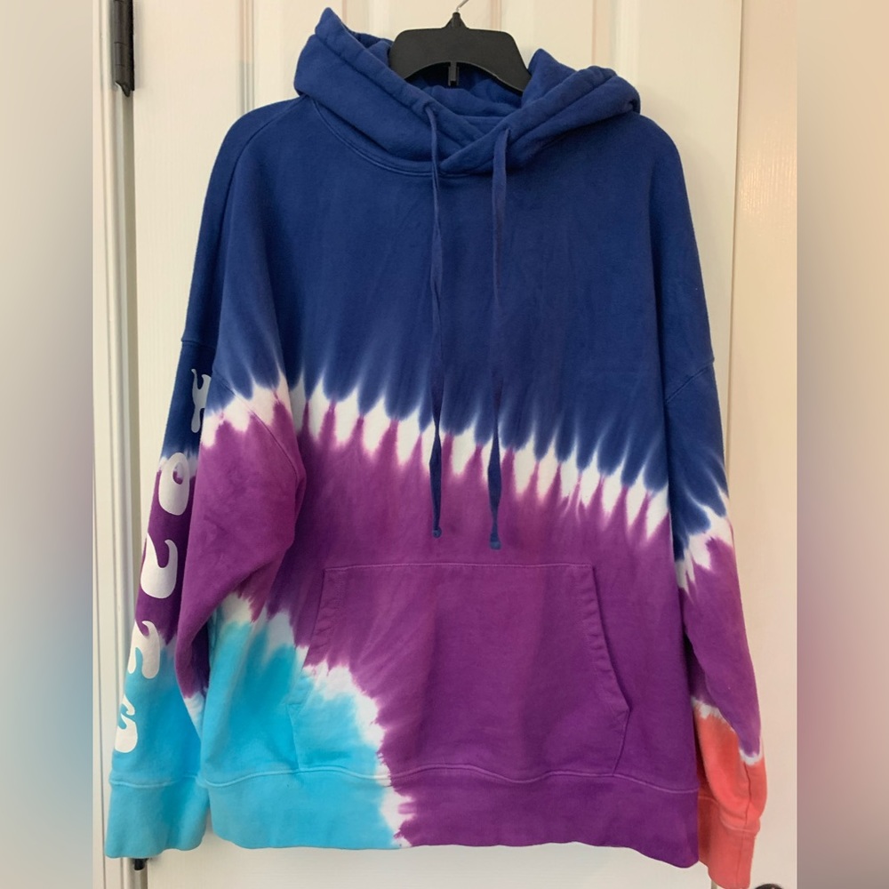 American Eagle AE X Young Money Tie Dye Hoodie Sweatshirt, Size Large